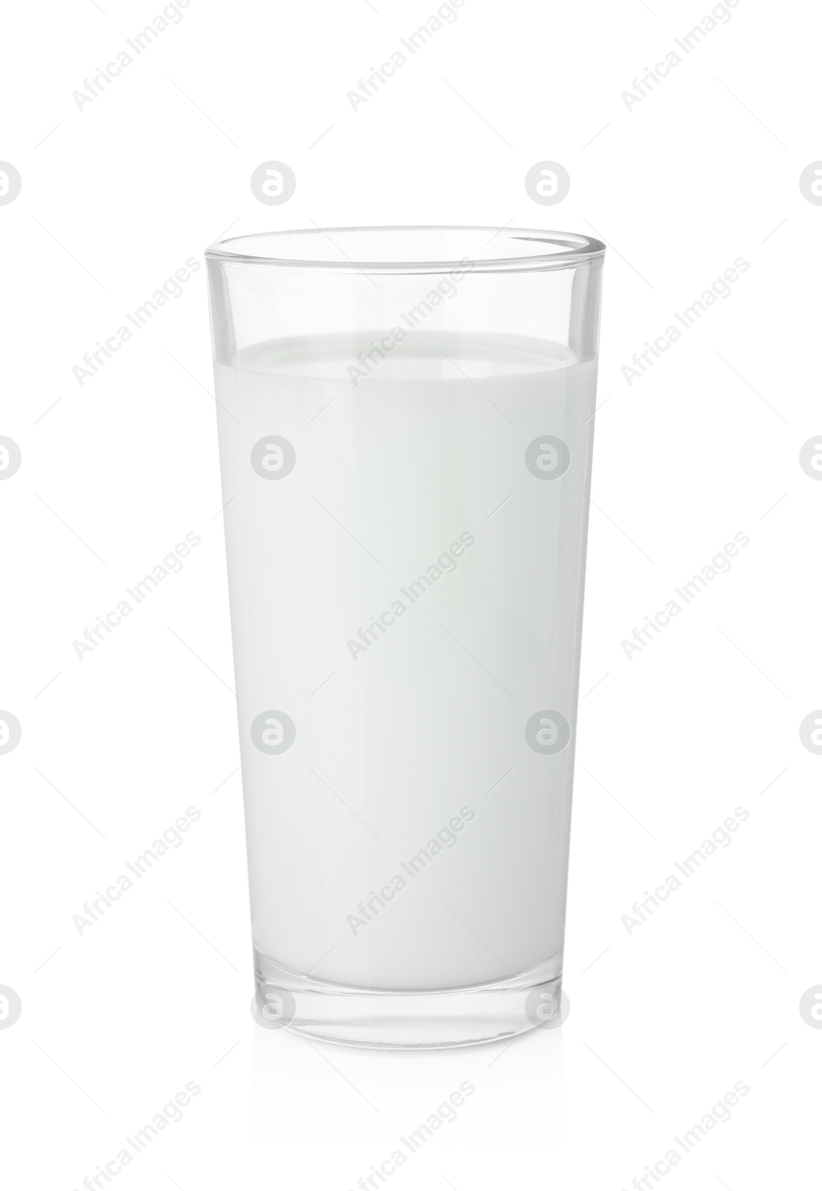 Photo of Glass of fresh milk isolated on white