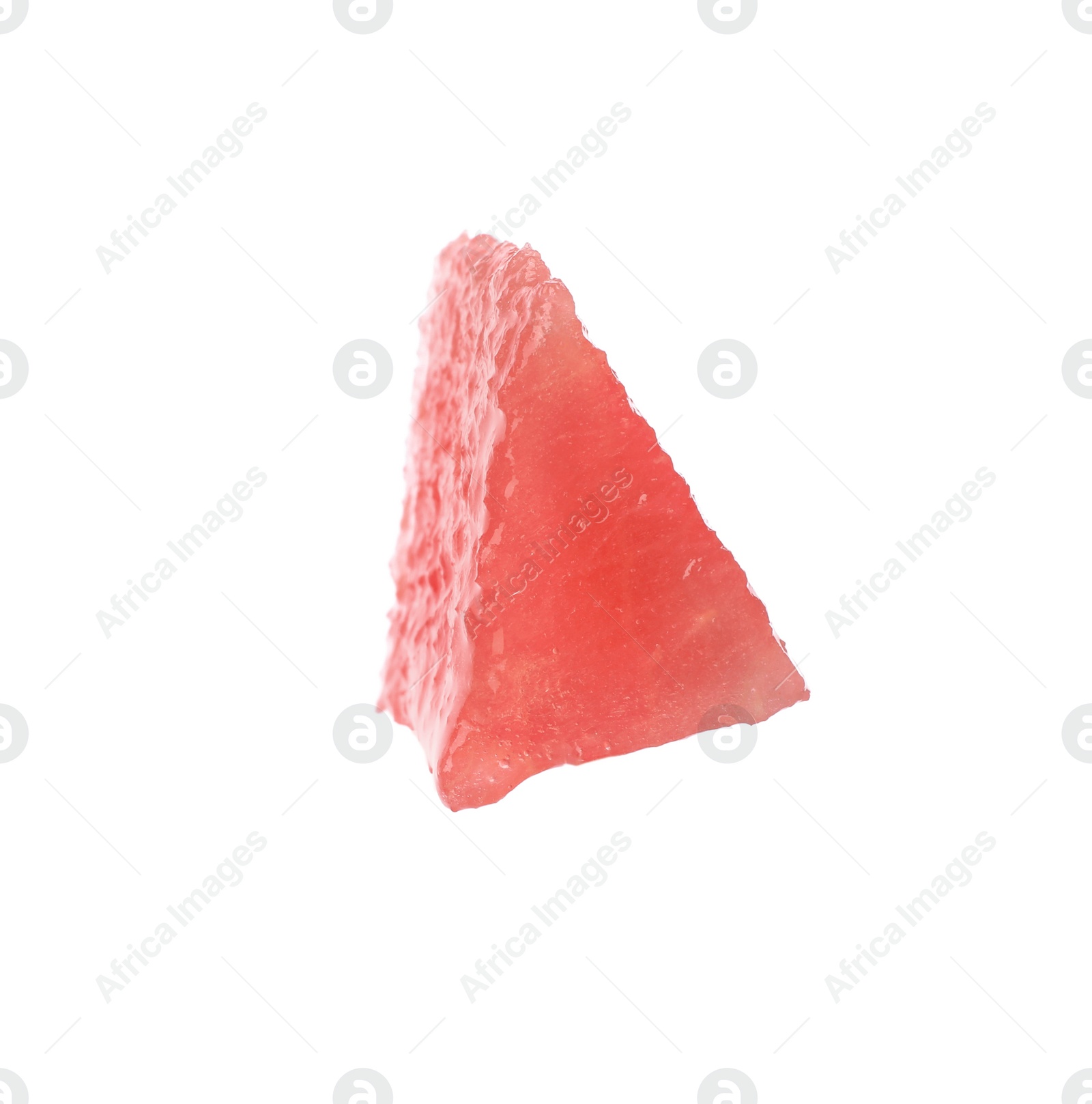 Photo of Piece of fresh watermelon on white background