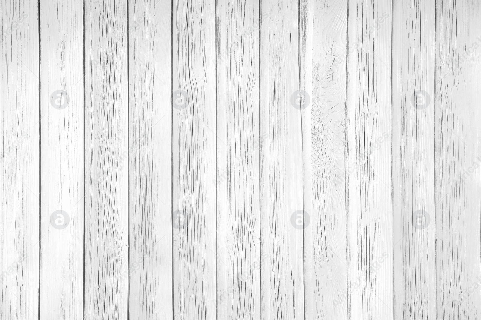 Image of Texture of white wooden planks as background