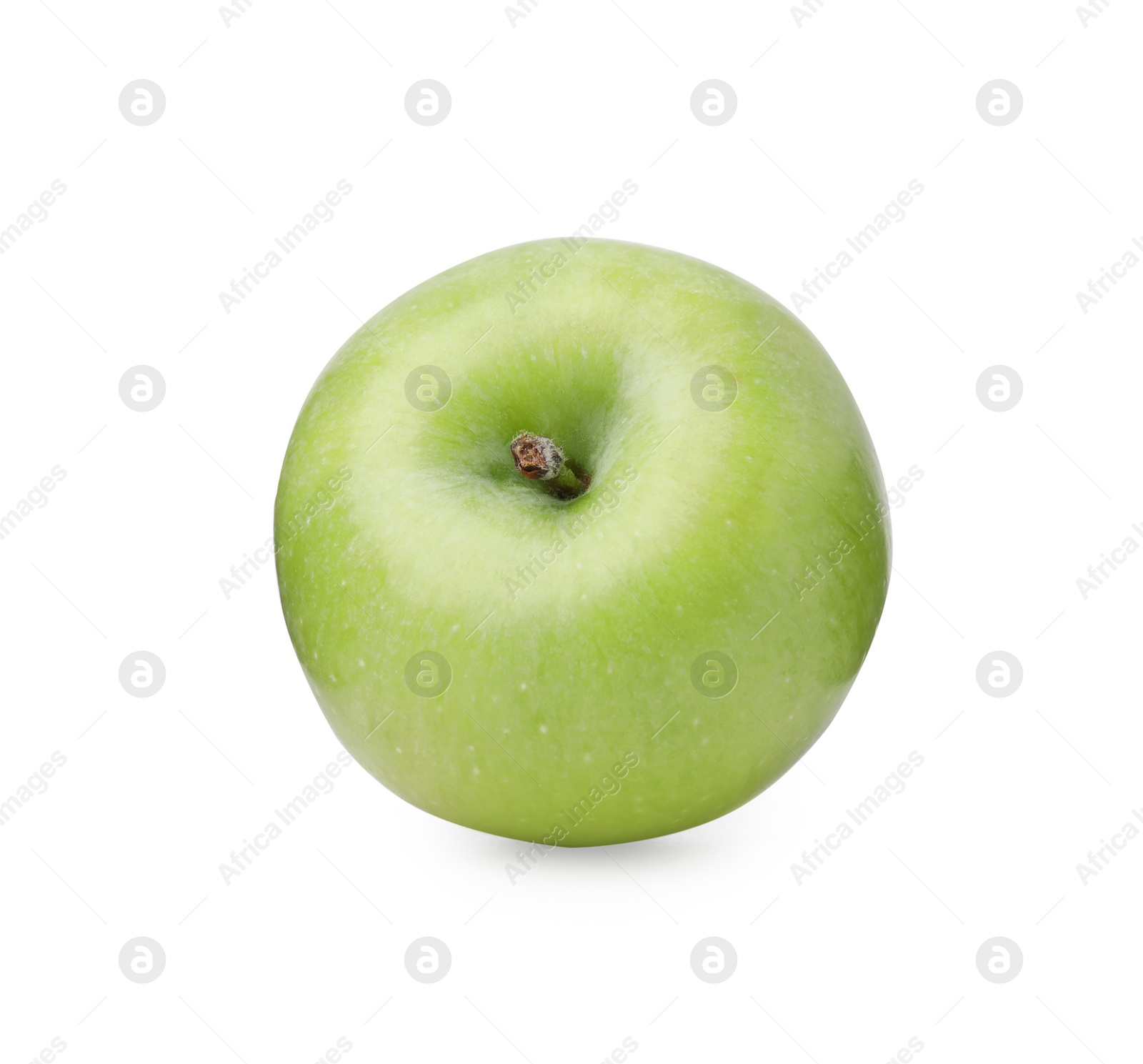 Photo of Whole ripe green apple isolated on white