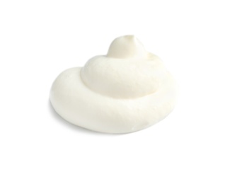 Photo of Delicious sour cream on white background. Dairy product