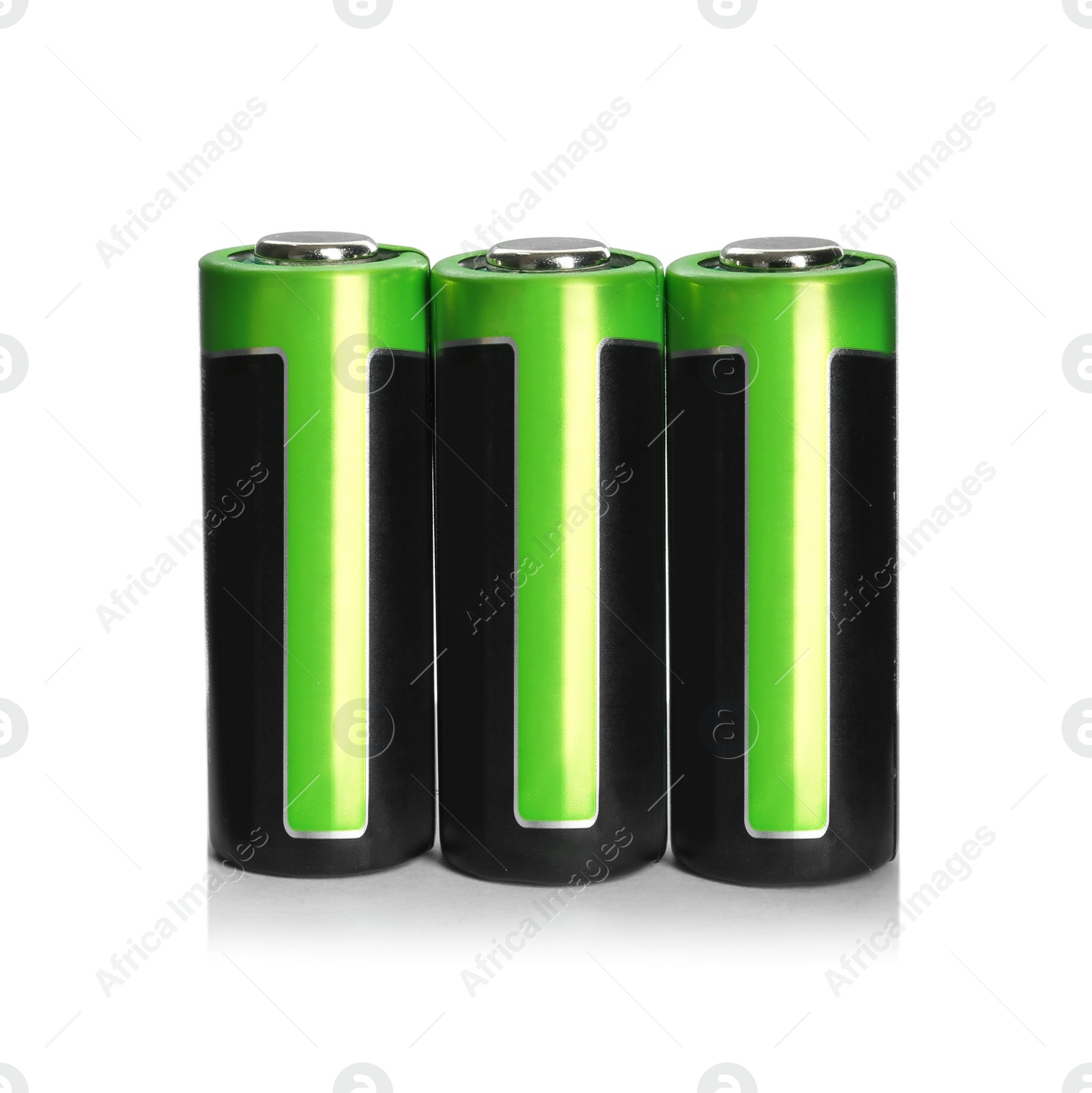 Image of New N batteries on white background. Dry cell