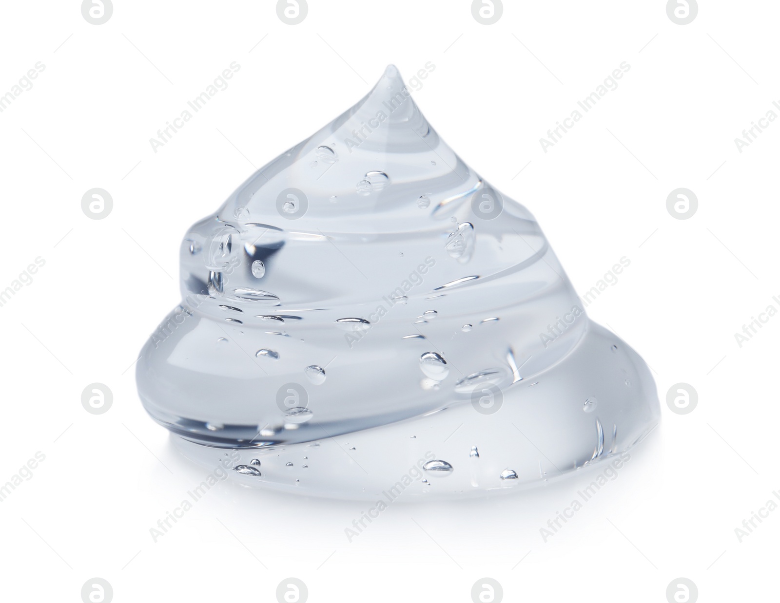 Photo of Sample of transparent cosmetic gel on light background