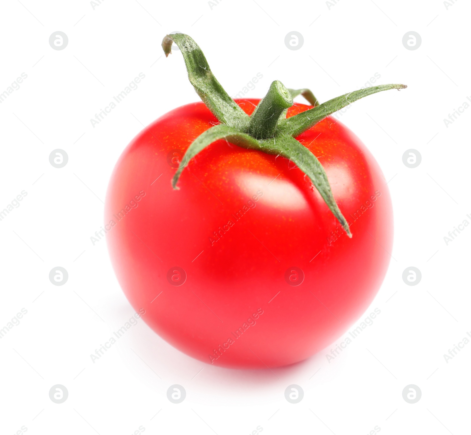 Photo of Fresh organic cherry tomato isolated on white