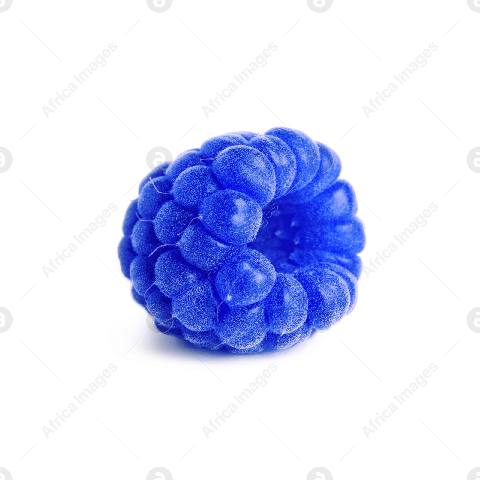 Image of Fresh tasty blue raspberry isolated on white