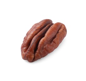 Photo of One tasty pecan nut isolated on white