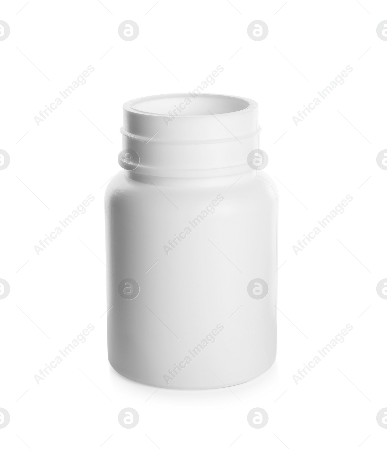 Photo of Plastic medical bottle for pills isolated on white