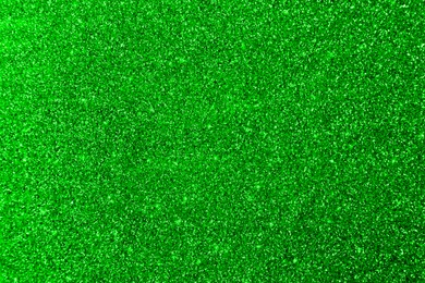 Image of St. Patrick day. Green glitter as background