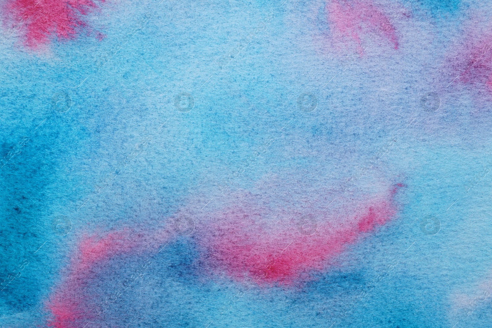 Photo of Abstract colorful watercolor painting as background, top view