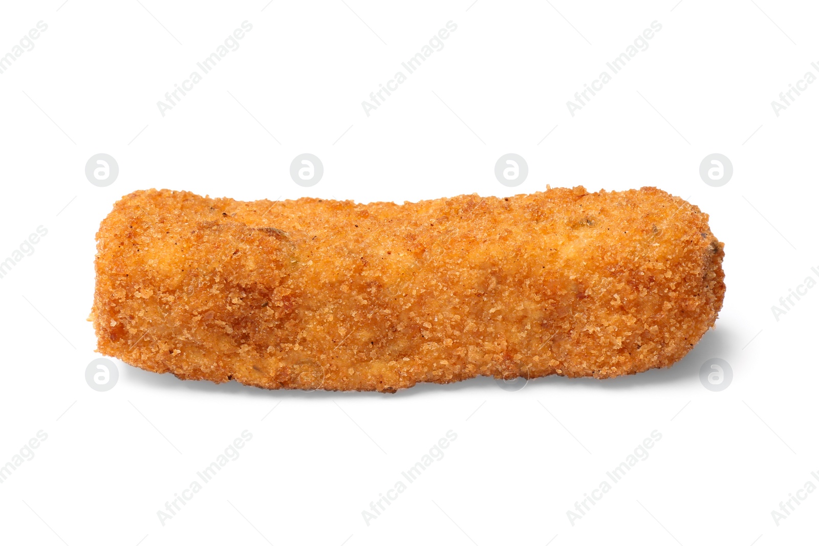 Photo of Tasty crispy cheese stick isolated on white