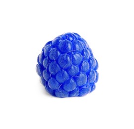 Image of Fresh tasty blue raspberry isolated on white