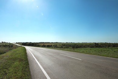Photo of View of asphalt road on sunny day