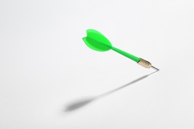 Green dart arrow for game on white background