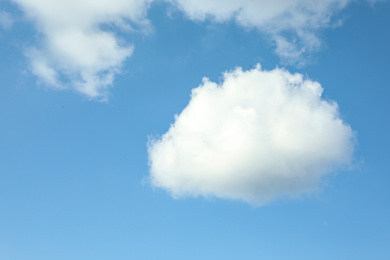 Photo of Picturesque view of blue sky with white clouds on sunny day