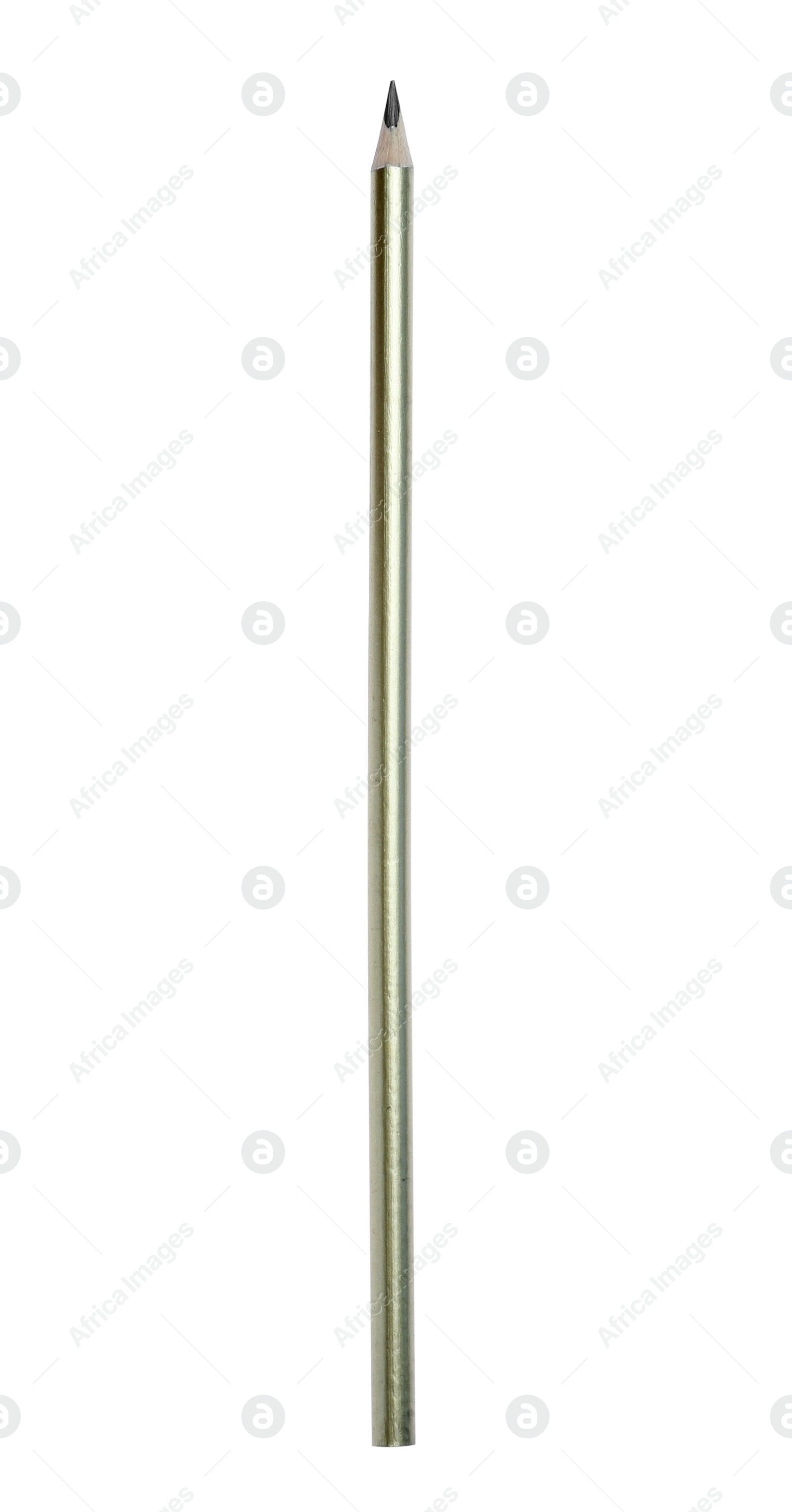 Photo of New pencil isolated on white. School stationery