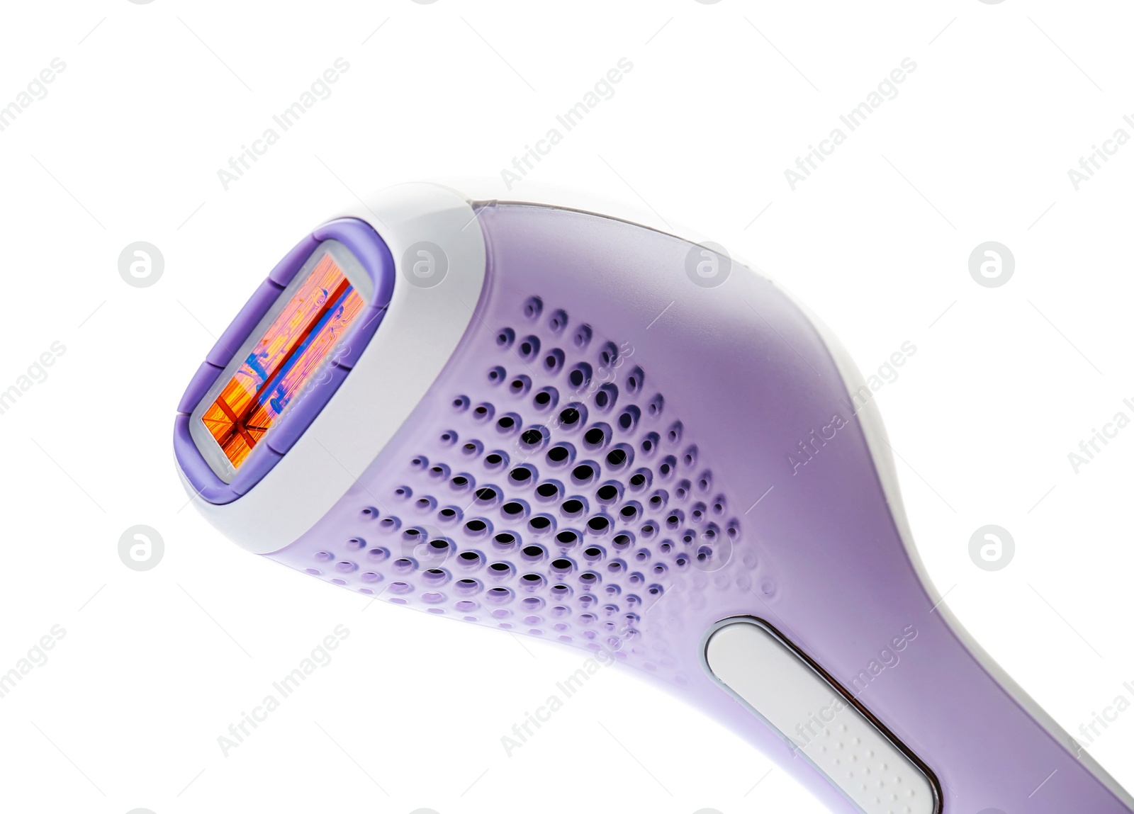 Photo of Modern laser epilator on white background