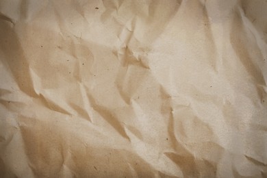 Image of Crumpled old paper as background. Texture of parchment