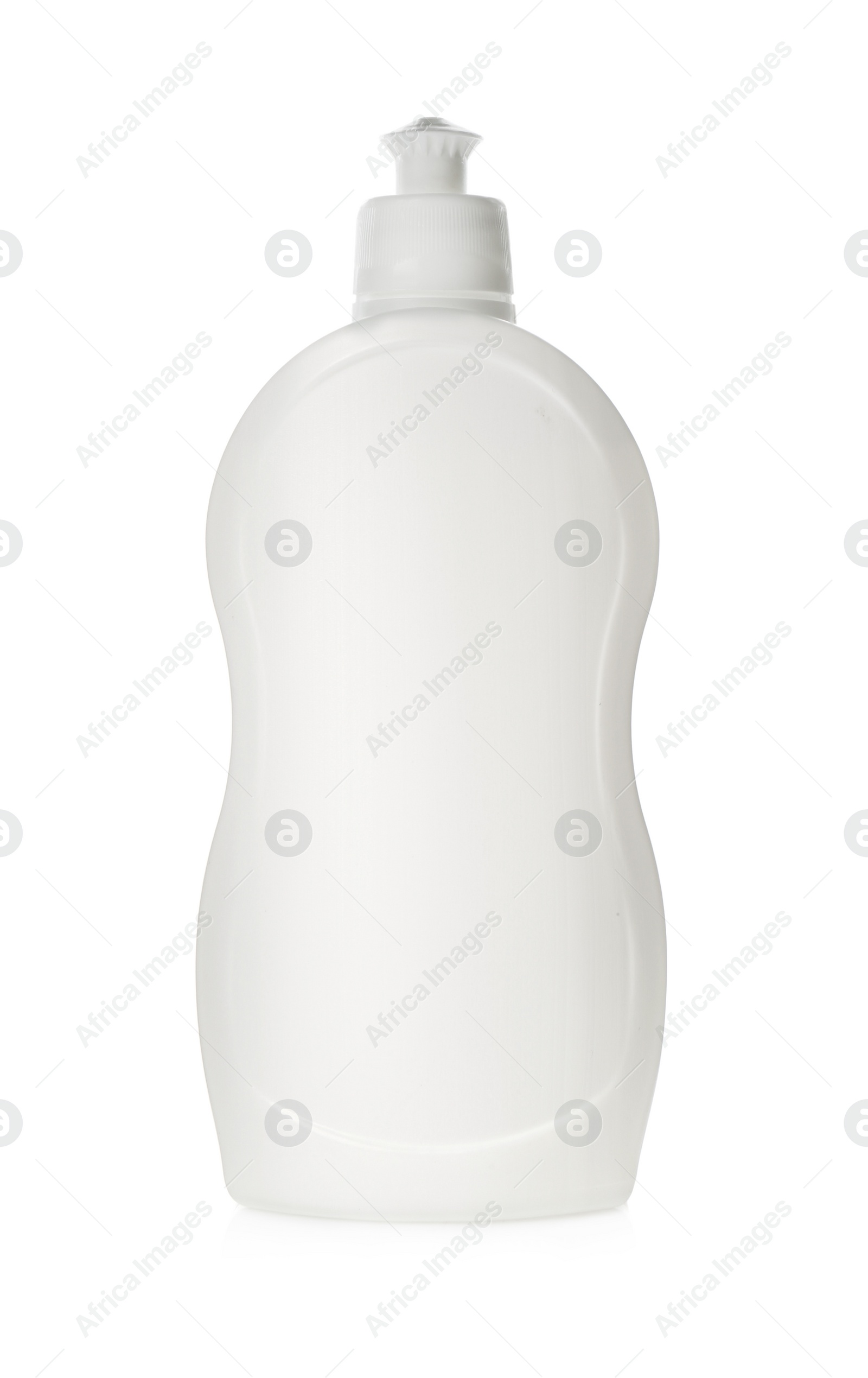 Photo of Bottle of cleaning product isolated on white