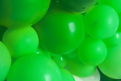 Image of Balloons in different colors as background, closeup