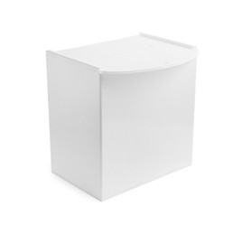 Photo of One ballot box isolated on white. Election time