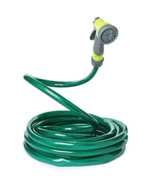 Photo of Watering hose with sprinkler isolated on white