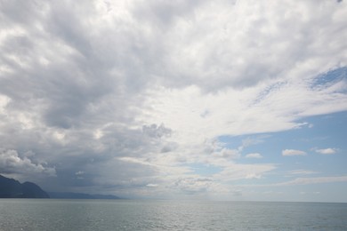 Photo of Picturesque view of beautiful sea under sky with clouds