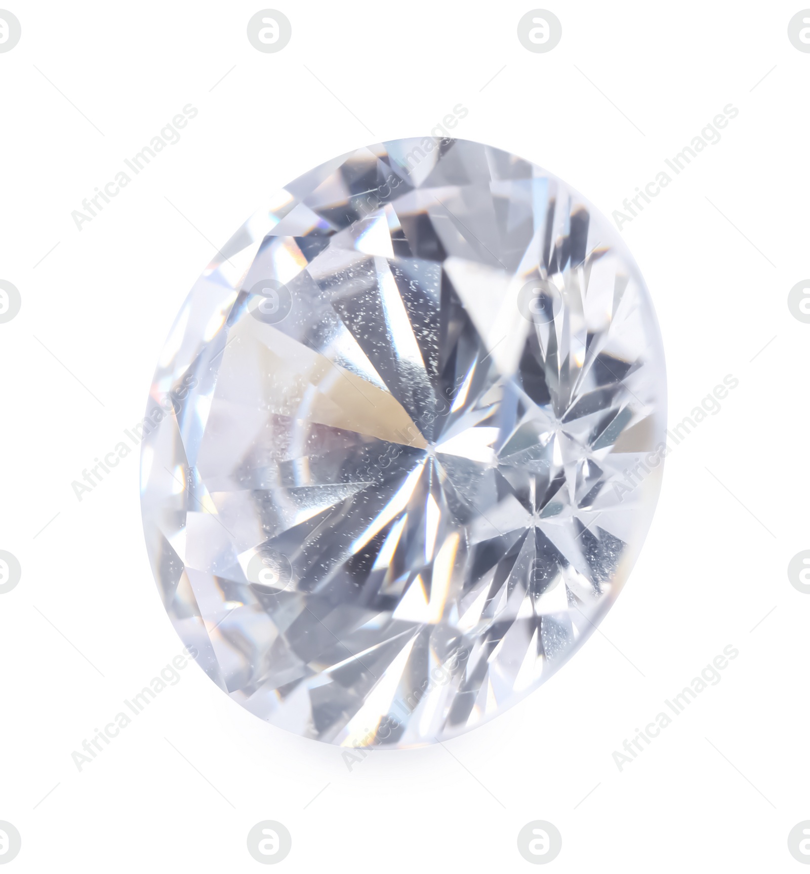 Photo of One beautiful shiny diamond isolated on white