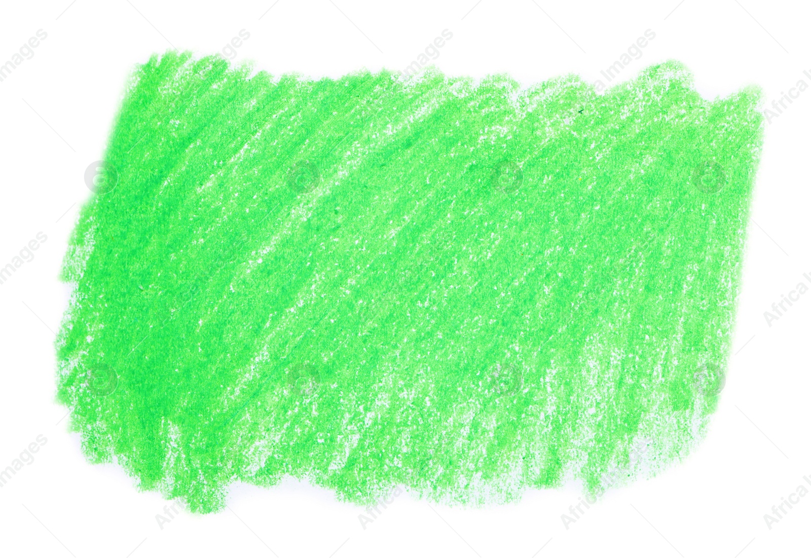 Photo of Green hand drawn pencil hatching on white background