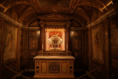 Photo of ROME, ITALY - FEBRUARY 2, 2024: Crypt of nativity in Basilica of St. John Lateran