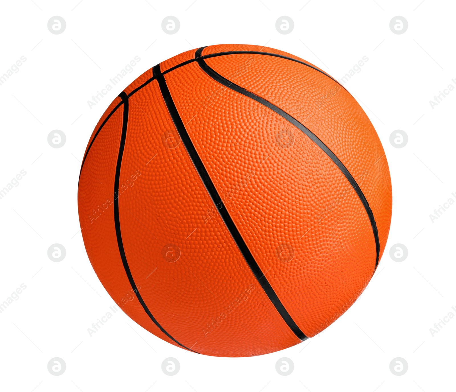 Photo of New orange basketball ball isolated on white