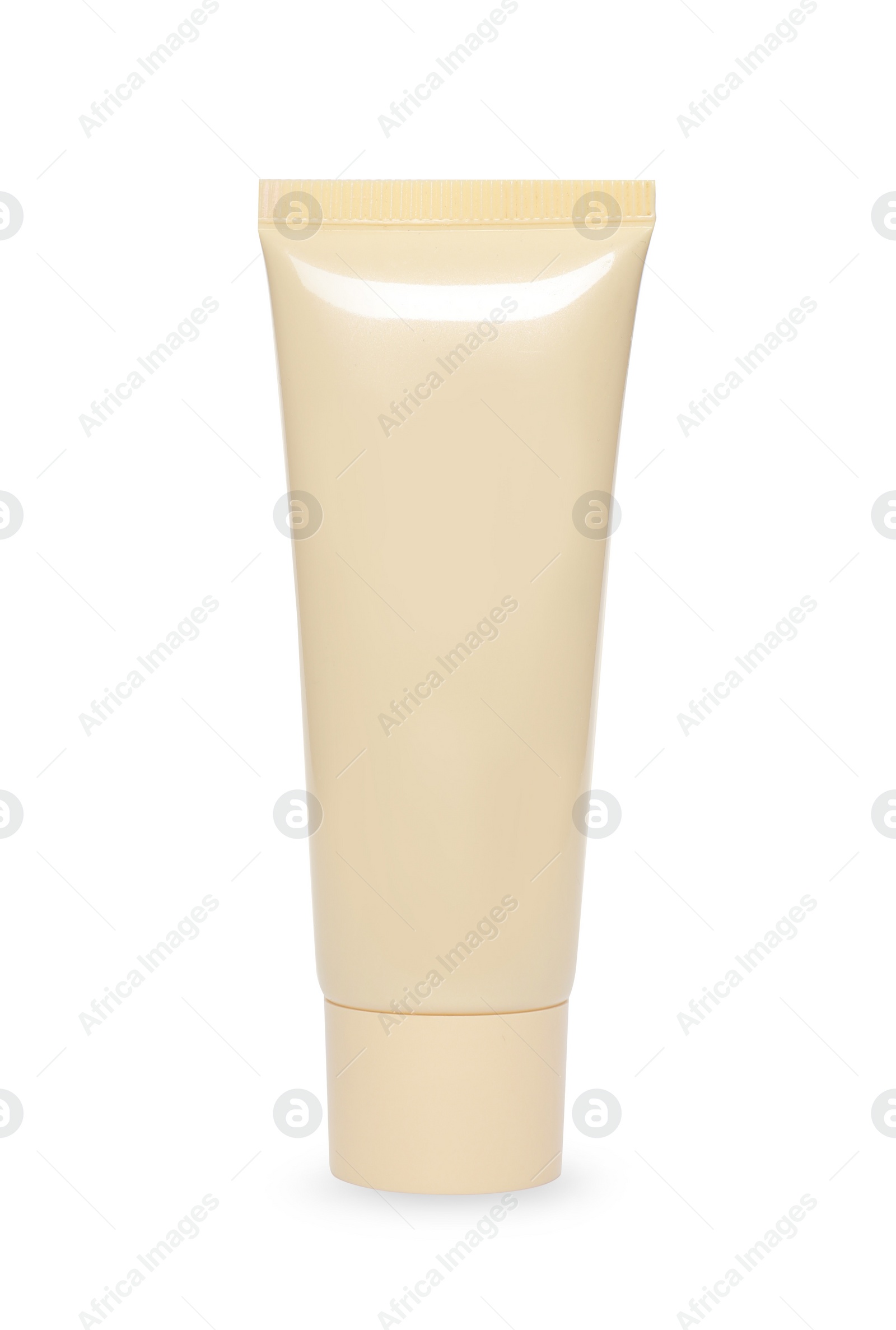 Photo of One tube of skin foundation isolated on white