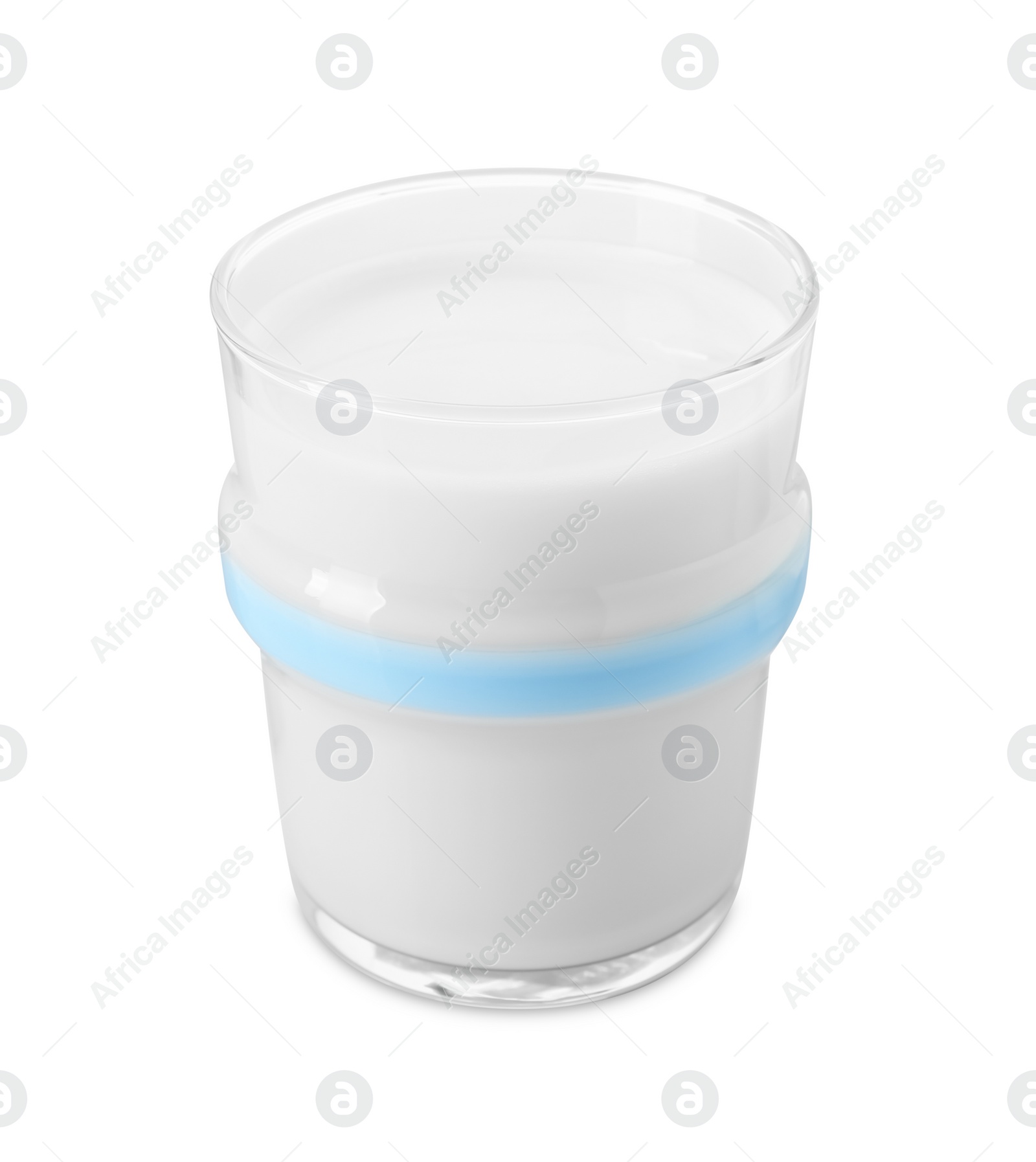 Photo of Glass of fresh milk isolated on white