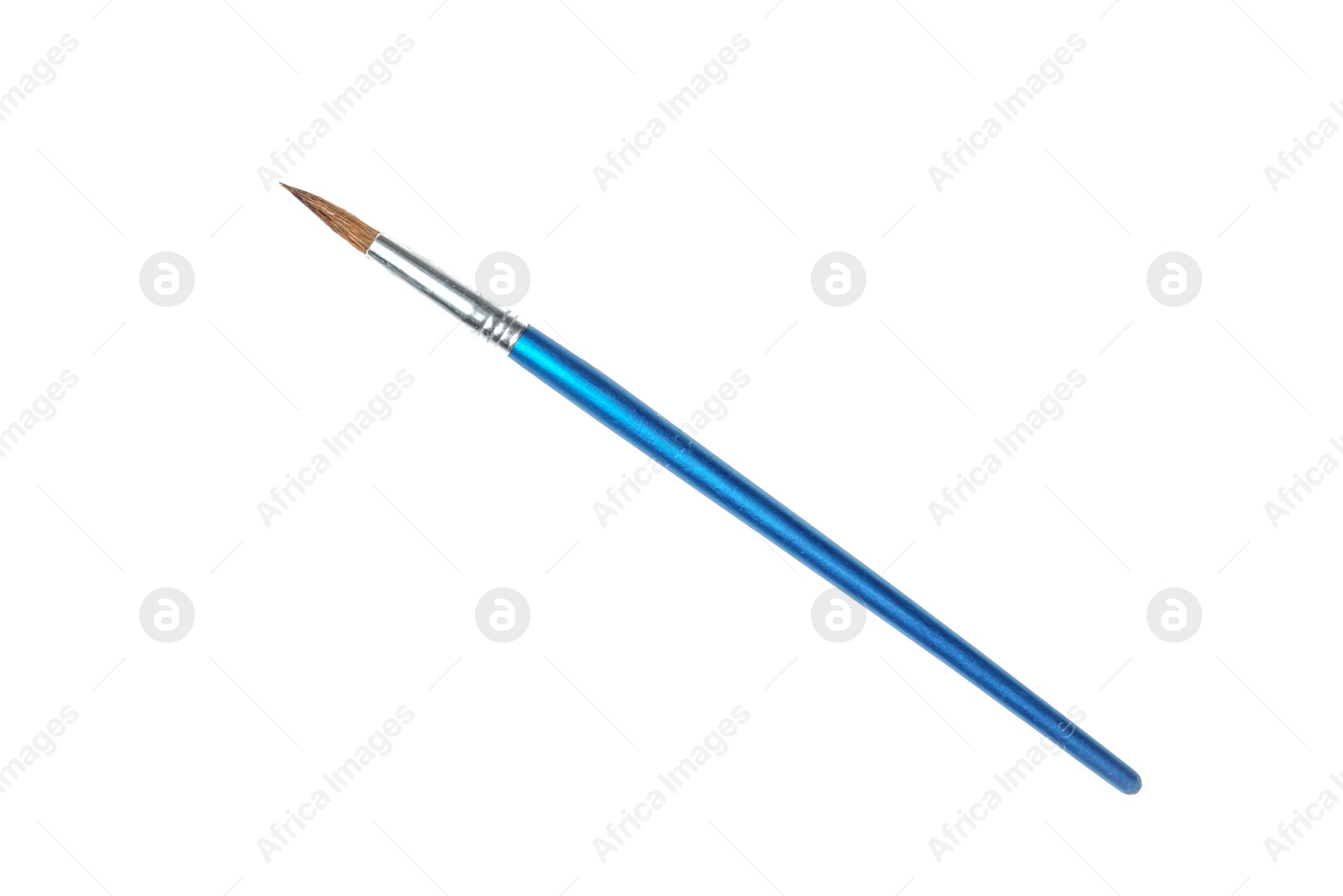 Photo of New brush for painting on white background