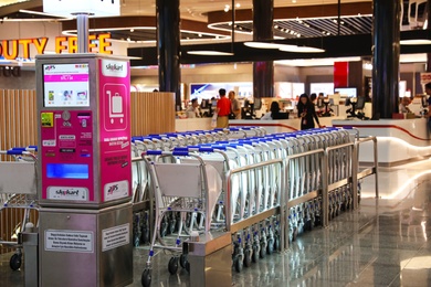 Photo of ISTANBUL, TURKEY - AUGUST 13, 2019: Duty free zone in new airport terminal