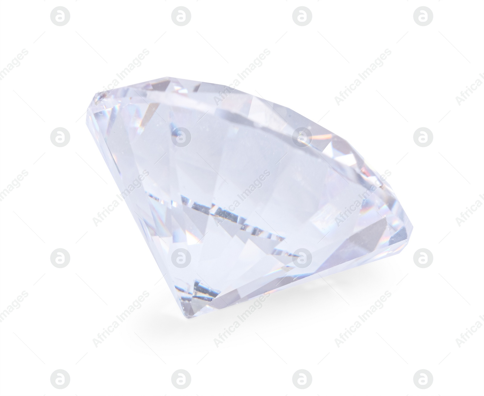 Photo of One beautiful shiny diamond isolated on white