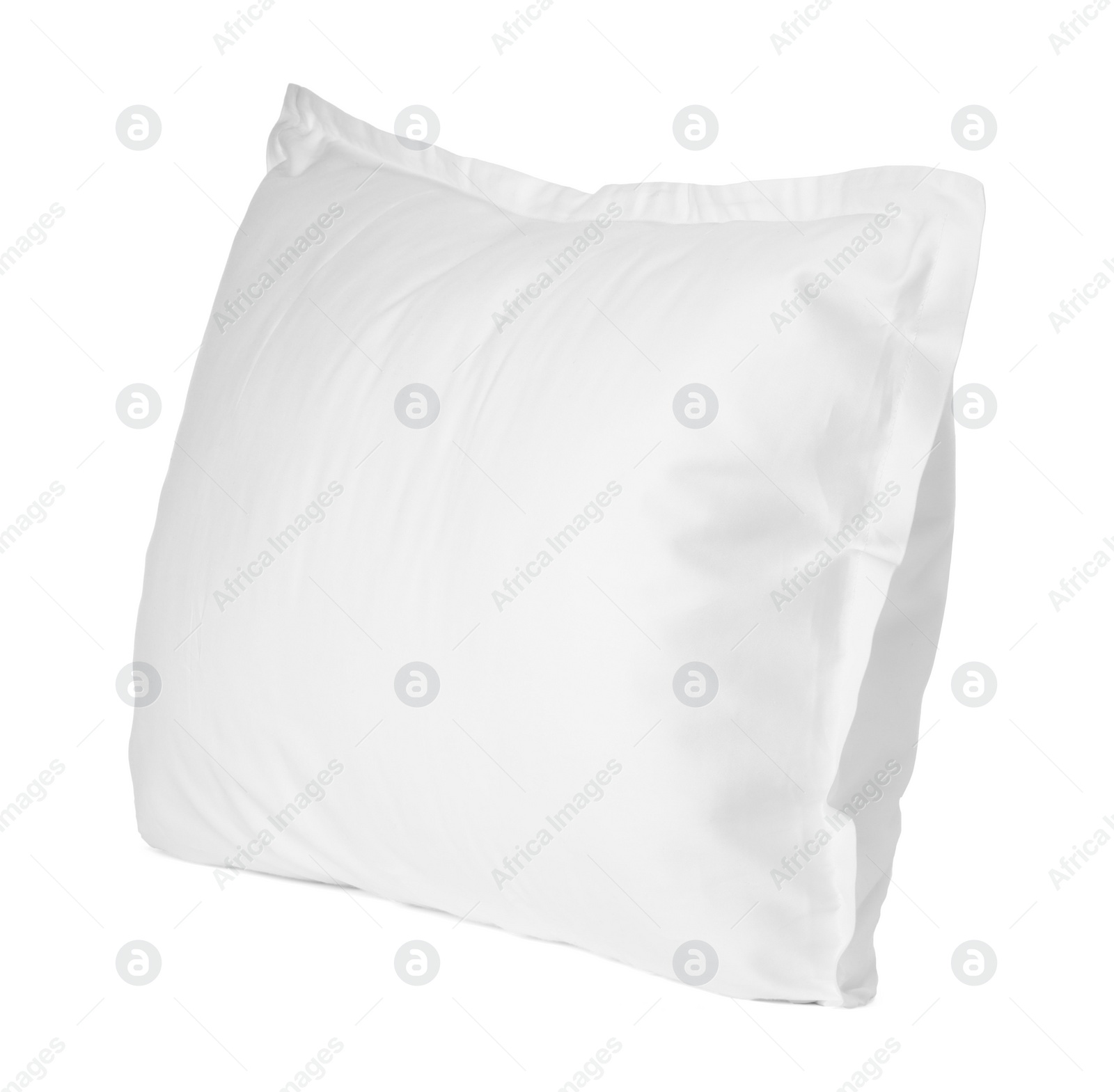 Photo of One new soft pillow isolated on white