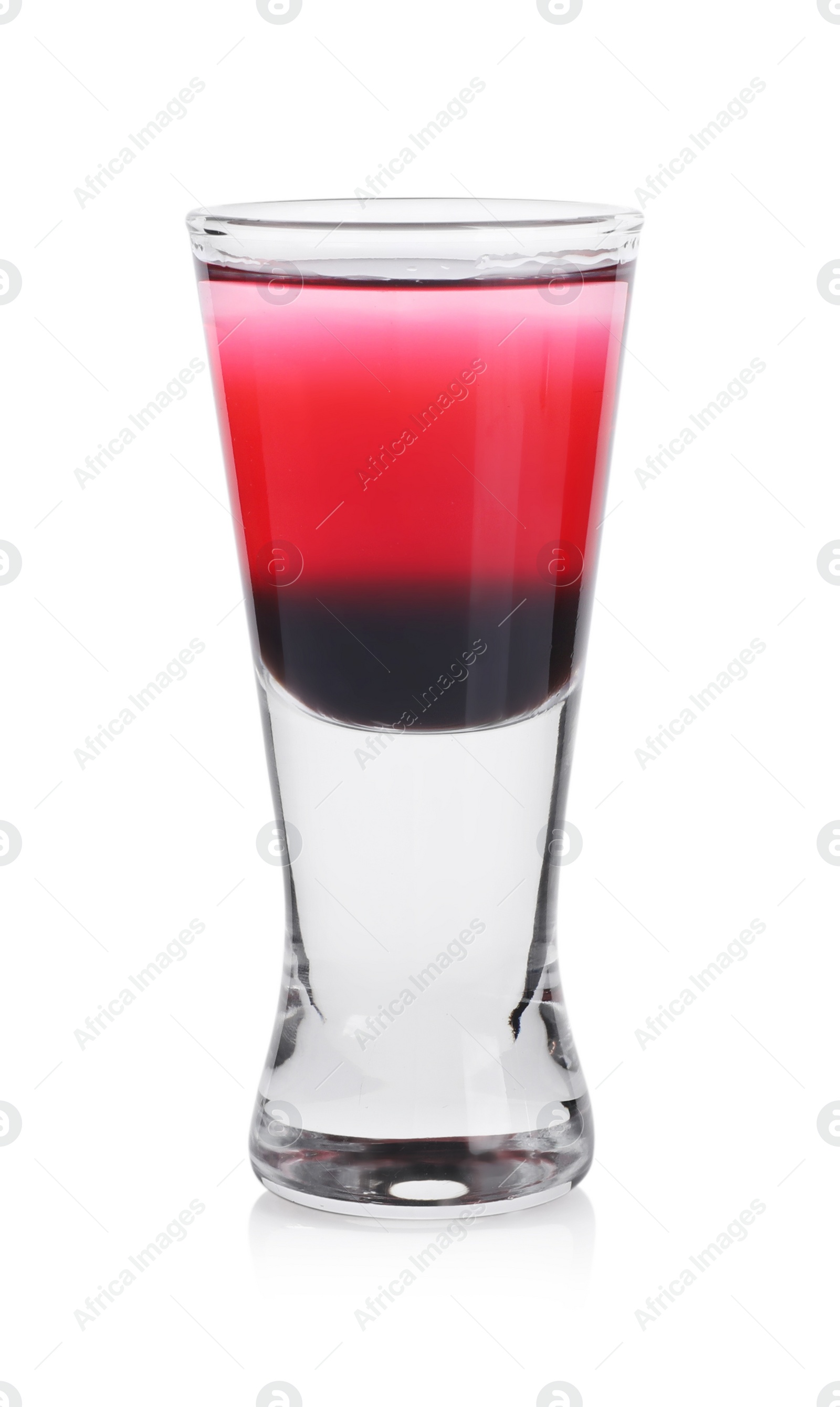 Photo of Shooter in shot glass isolated on white