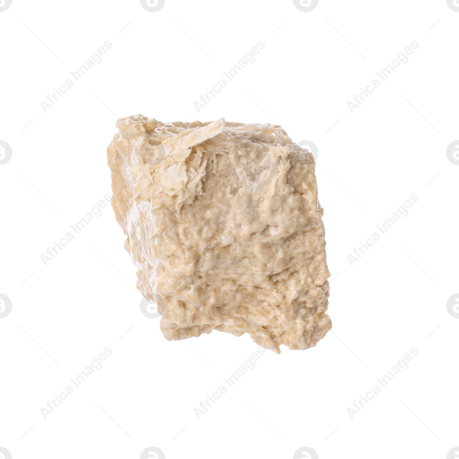 Photo of One piece of tasty halva isolated on white