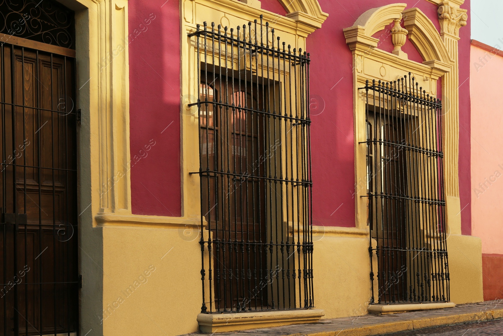 Photo of Entrances of building with beautiful vintage doors