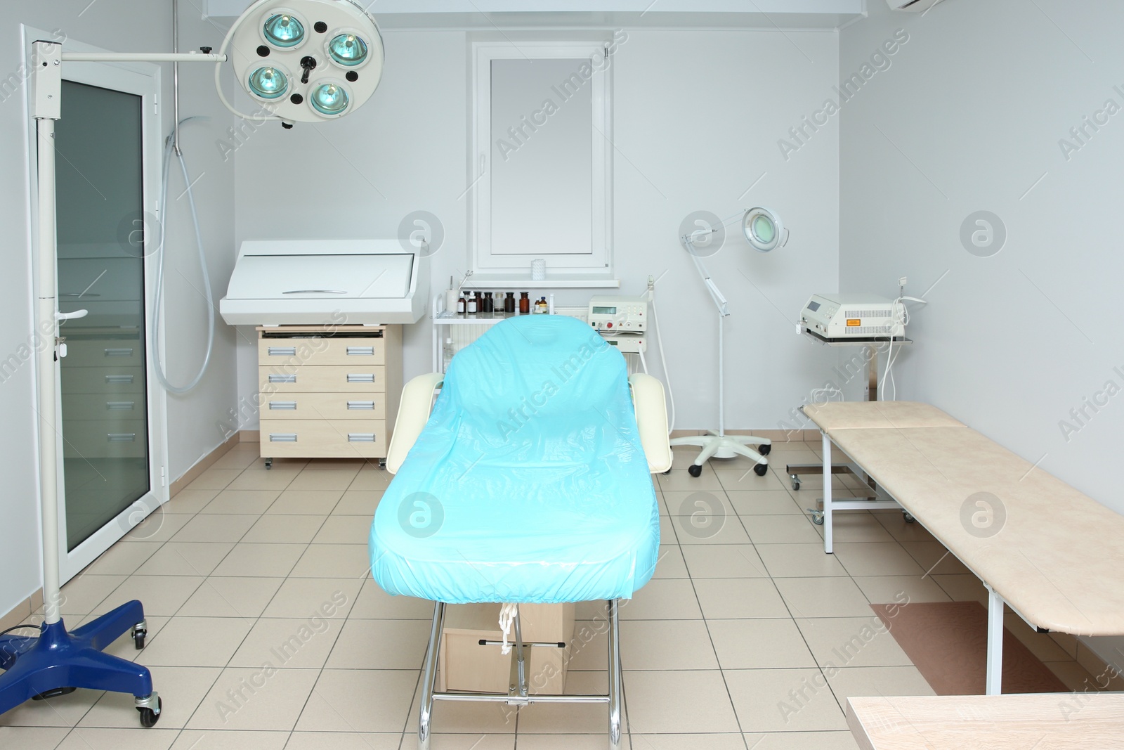 Photo of Interior of surgery room in modern clinic