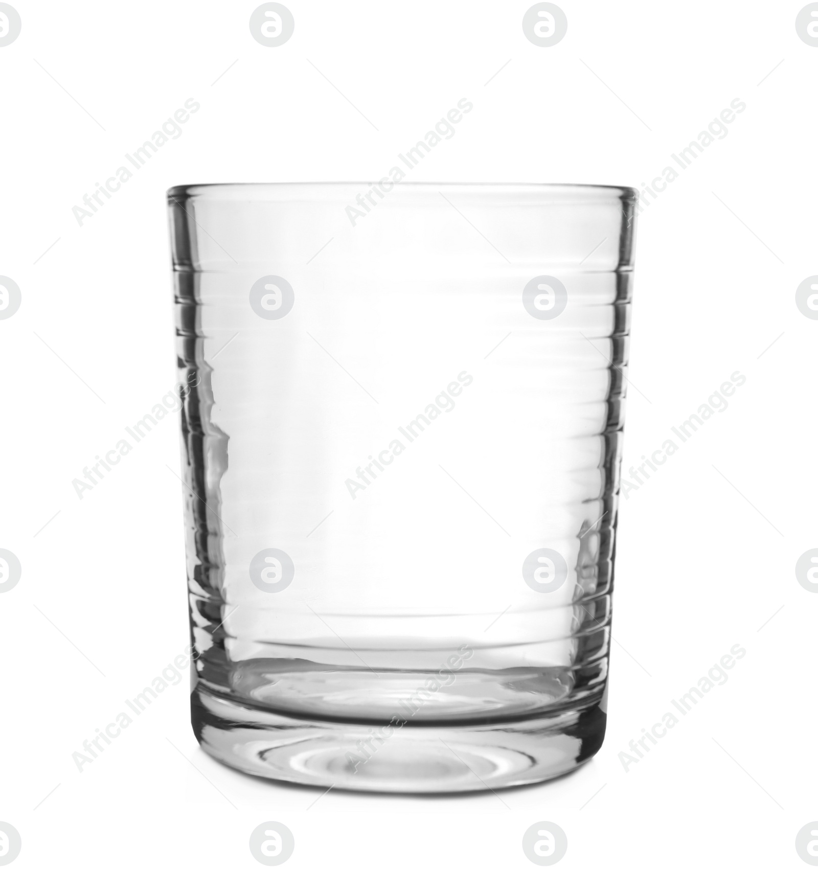 Photo of New clean empty glass isolated on white