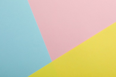 Photo of Colorful paper sheets as background, top view