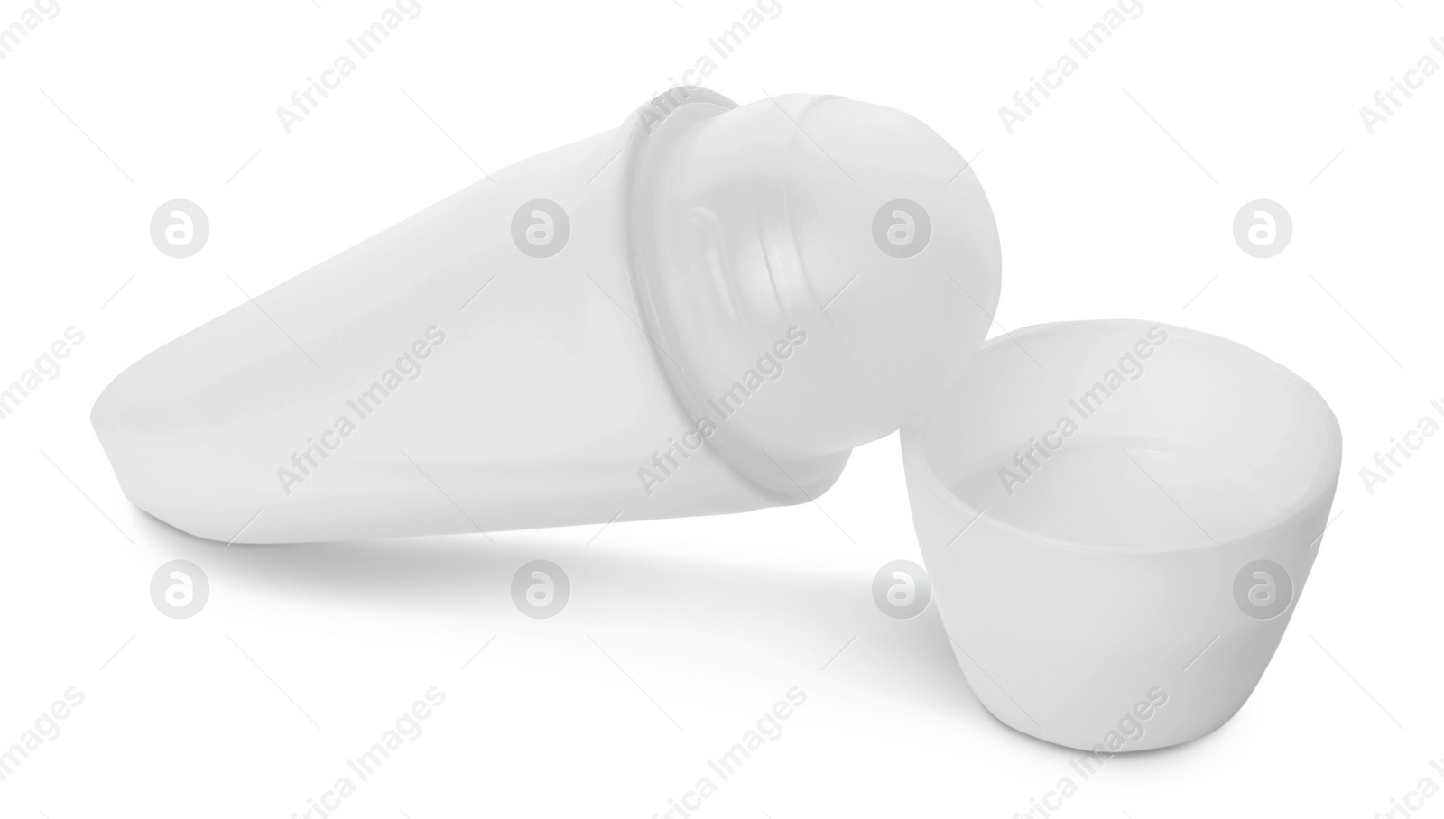 Photo of One roll-on deodorant isolated on white. Personal care product