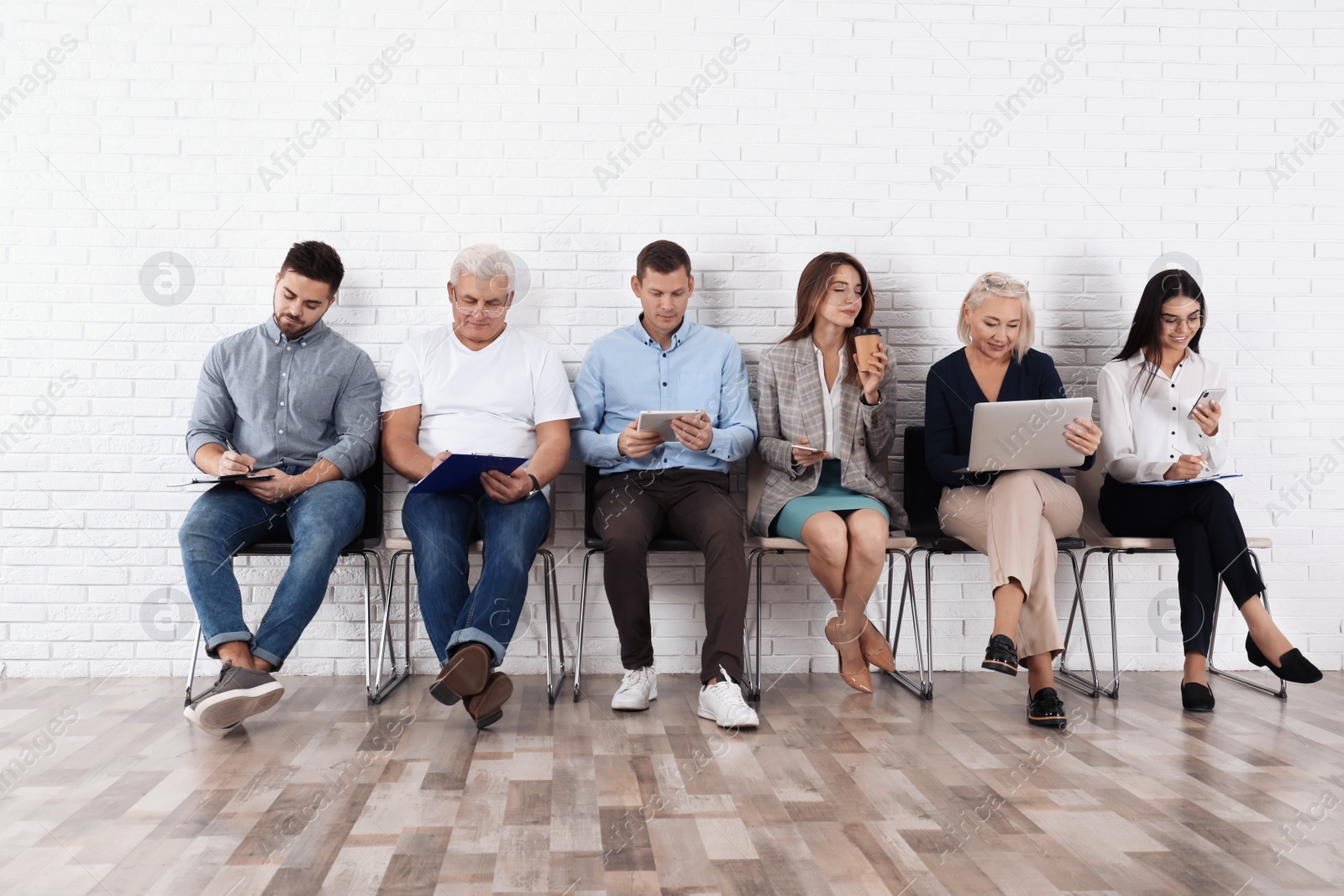 Photo of People waiting for job interview in office