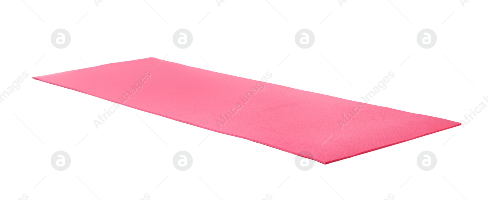 Photo of Bright camping or exercise mat isolated on white
