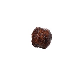 Photo of Tasty chocolate cereal ball isolated on white