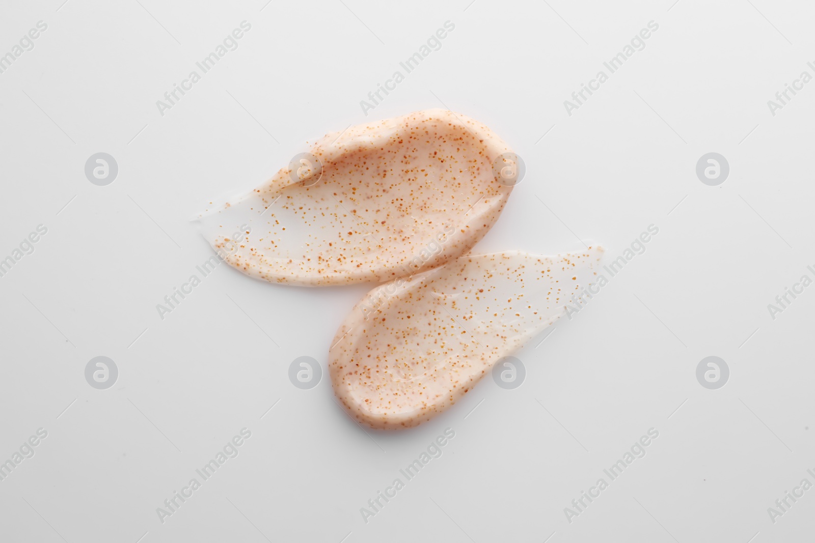 Photo of Sample of scrub isolated on white, top view