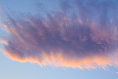 Beautiful evening sky with clouds at sunset