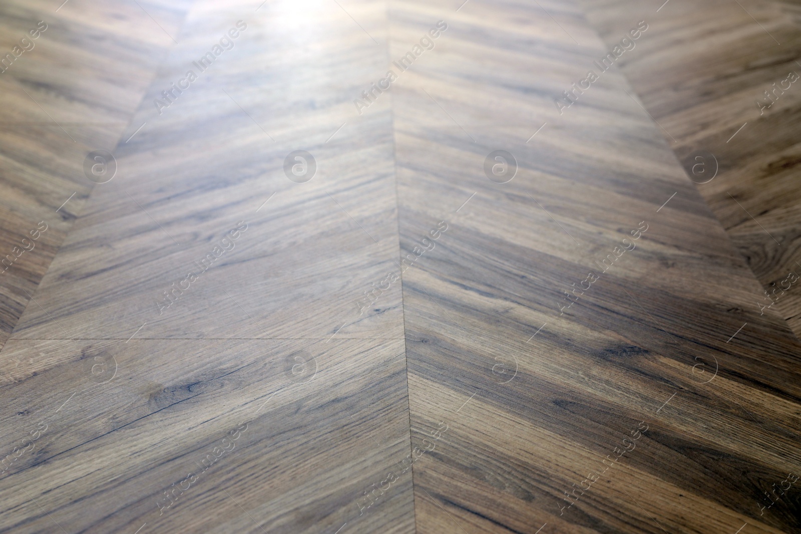 Photo of Modern wooden floor as background, closeup view