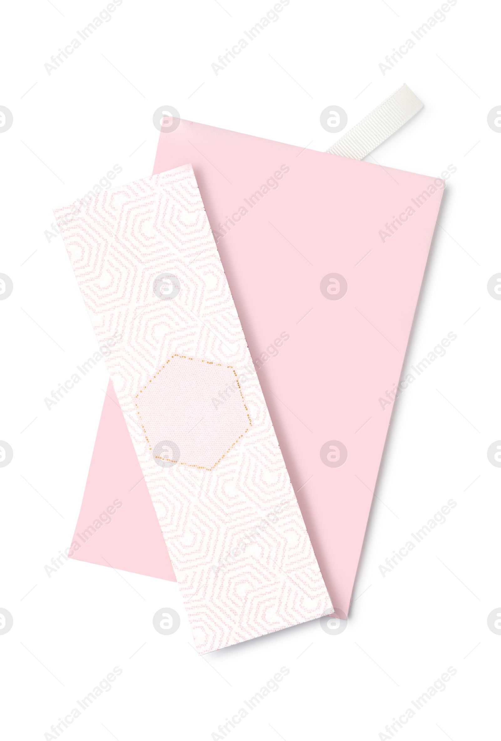 Photo of Scented sachets on white background, top view